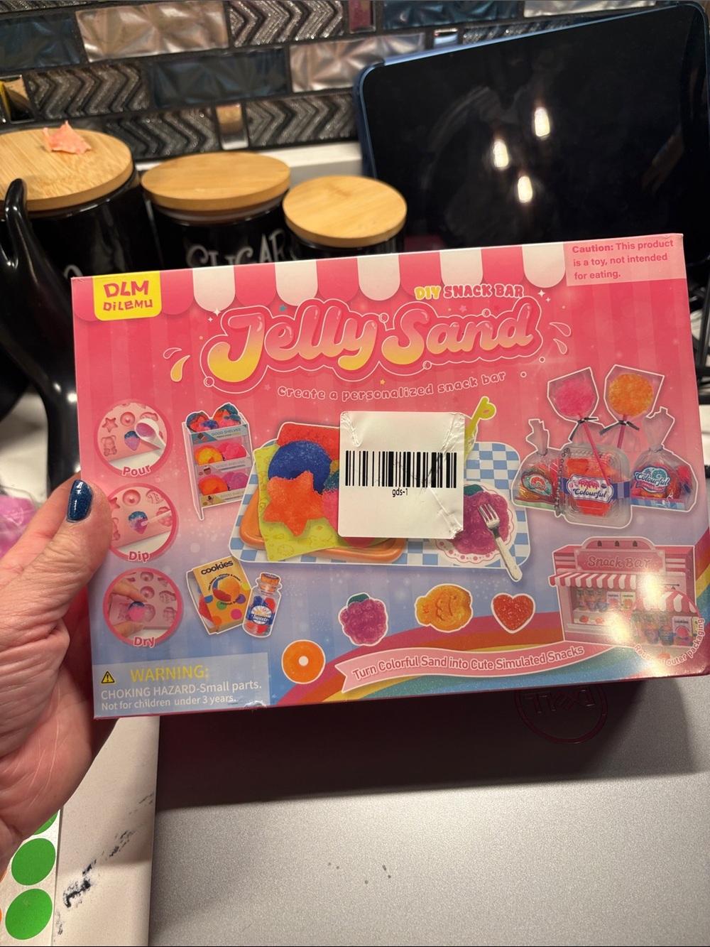Jelly Sand DIY Snack Bar Playset – Pink Creative Sensory Kit